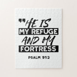 Er ist meine Zuflucht und meine Festung - Psalm 91 Puzzle