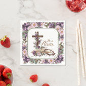 Er ist mit der Bibel Risorum Serviette (Beispiel)