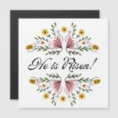 Er ist mit einer dünnen Magnetkarte verbunden. Magneteinladung (Vorne/Hinten)