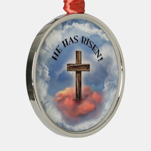 Er ist mit Wolken überquert worden Ornament Aus Metall (Rechts)