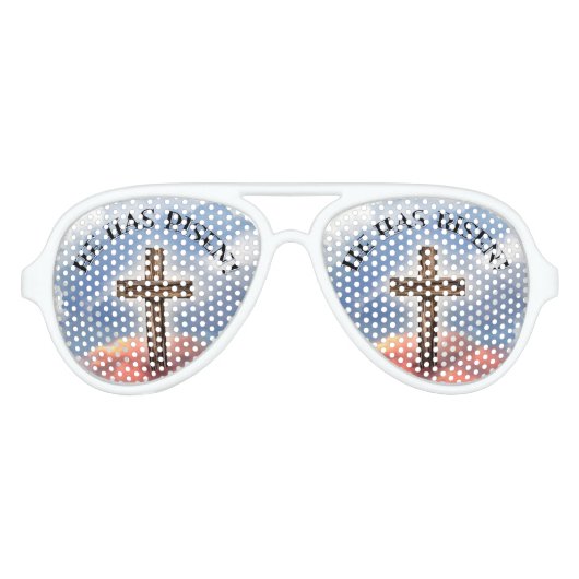 Er ist mit Wolken überquert worden Partybrille (Vorderseite)