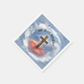 Er ist mit Wolken überquert worden Serviette (Ecke)