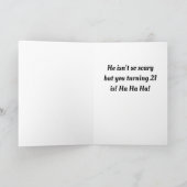 ER IST NICHT BEÄNGSTIGEND-IHR ALTER ***21. GEBURTS KARTE (Innenseite)