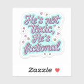 Er ist nicht giftig, er ist künstlich Die Sticker  (Blatt)