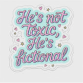 Er ist nicht giftig, er ist künstlich Die Sticker  (Vorderseite)