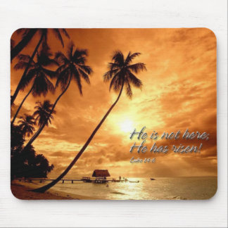 Er ist nicht hier, er hat Luke 24:6 (B) Mousepad a