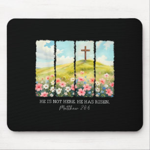Er ist nicht hier Er ist auferstanden Christliches Mousepad