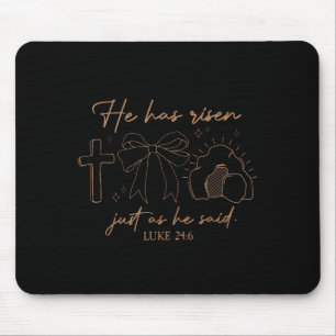 Er ist nicht hier Er ist auferstanden Christliches Mousepad