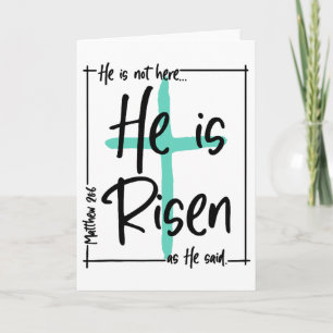 Er ist nicht hier Er ist auferstanden Jesus Christ Karte