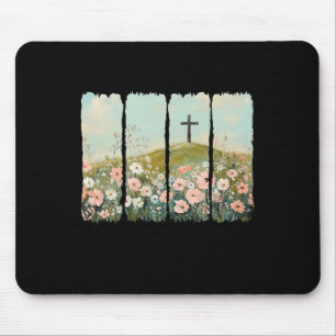 Er ist nicht hier, er ist auferstanden mousepad