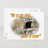 Er ist nicht hier ... Er ist aufgestanden! Postkarte (Vorne/Hinten)