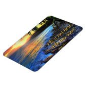 Er ist nicht hier, er ist aufgewachsen! Luke 24:6 Magnet (Linke Seite)