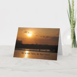 Er ist nicht hier; er ist Risen | Luke 24 v 6 Feiertagskarte