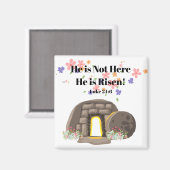 Er ist nicht hier, er ist Risen Magnet (Vorderseite/Rückseite)