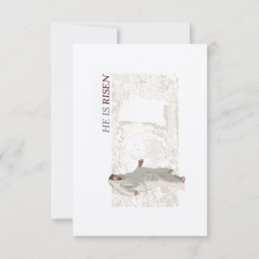 Er ist Osterkarte. Dankeskarte (Vorderseite)