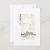 Er ist Osterkarte. Dankeskarte (Vorne/Hinten)