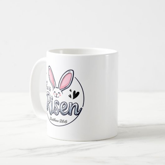 Er ist Ostern Risen Kaffeetasse (Vorderseite Links)