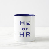 Er ist Personalexperte Funny Mens Human Resources  Tasse (Zentrum)