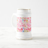 Er ist Raisen Easter Retro Design-61415 Bierglas (Vorderseite Links)