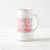 Er ist Raisen Easter Retro Design-61415 Bierglas (VorderseiteRechts)