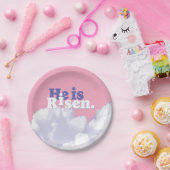 Er ist Rised Clouds Osterpapier Teller (Party)