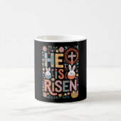 Er ist Rised Jesus Floral Niedlich Ostern Sonnenka Kaffeetasse (Mittel)