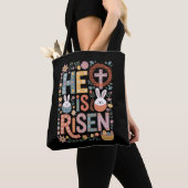 Er ist Rised Jesus Floral Niedlich Ostern Sonnenka Tasche (Von Nahem)