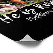 Er ist Rised Schaflammkreuz Jesus Christliche Este Poster (Ecke)