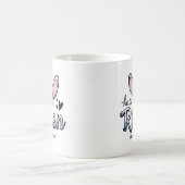 Er ist Risen Bunny Happy Oaster Kaffeetasse (Mittel)