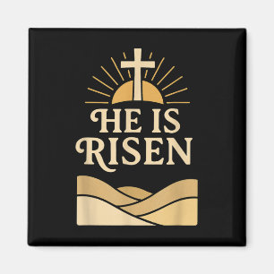 Er ist Risen - Christlich Ostern mit Cross & amp; Magnet