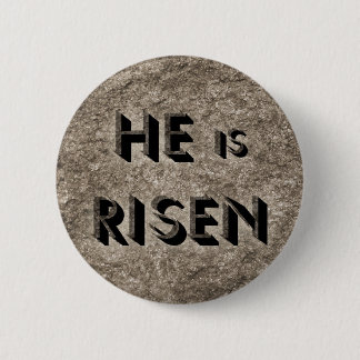 Er ist Risen - Christlicher Knopf Button