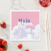 Er ist Risen Clouds OsterNapkins Serviette (Beispiel)