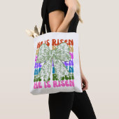 Er ist Risen, Croquette Bow Green Floral Tote Bag Tasche (Von Nahem)