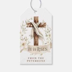 Er ist Risen Cross   Ostern Geschenkanhänger