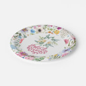 Er ist Risen | Floral Ostern | Religiös Pappteller (Schrägansicht)