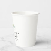 Er ist Risen Greenery Watercolor Cross Oster Pappbecher (Links)