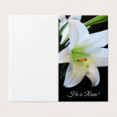 Er ist Risen! Grußkarte für Ostern (Außenseite Aufgefaltet)