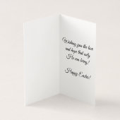 Er ist Risen! Grußkarte für Ostern (Innenseite)