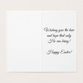 Er ist Risen! Grußkarte für Ostern (Innenseite Aufgefaltet)