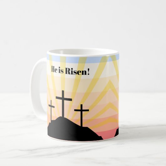 Er ist Risen Kaffeetasse (Vorderseite Links)