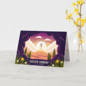 Er ist Risen Karte (Gelbe Blume)