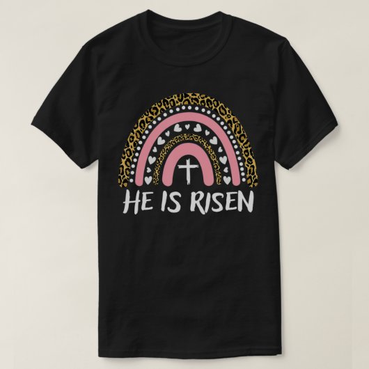 Er ist Risen Leopard Rainbow Happy Oaster 2022 T-Shirt (Design vorne)