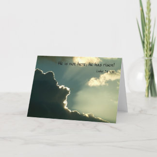 Er ist Risen | Luke 24 v 6 Feiertagskarte