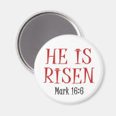 Er ist Risen Magnet (Vorderseite/Rückseite)