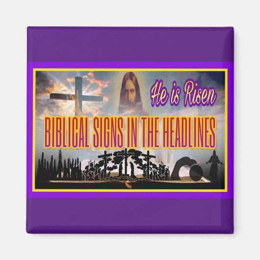 "Er ist RISEN" Magnet (Vorne)