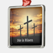 Er ist Risen. Ornament Aus Metall (Links)