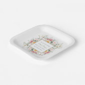 Er ist Risen | Osterfloral Pappteller (Gewinkelt)