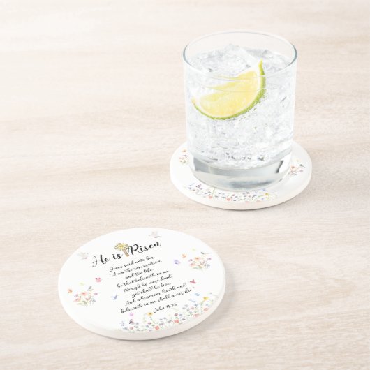 Er ist Risen - Ostergeschenke Untersetzer (Seite)