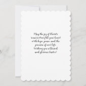 Er ist Risen-Osterkarten. Einladung (Rückseite)