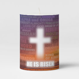 Er ist Risen - Ostern Stumpenkerze